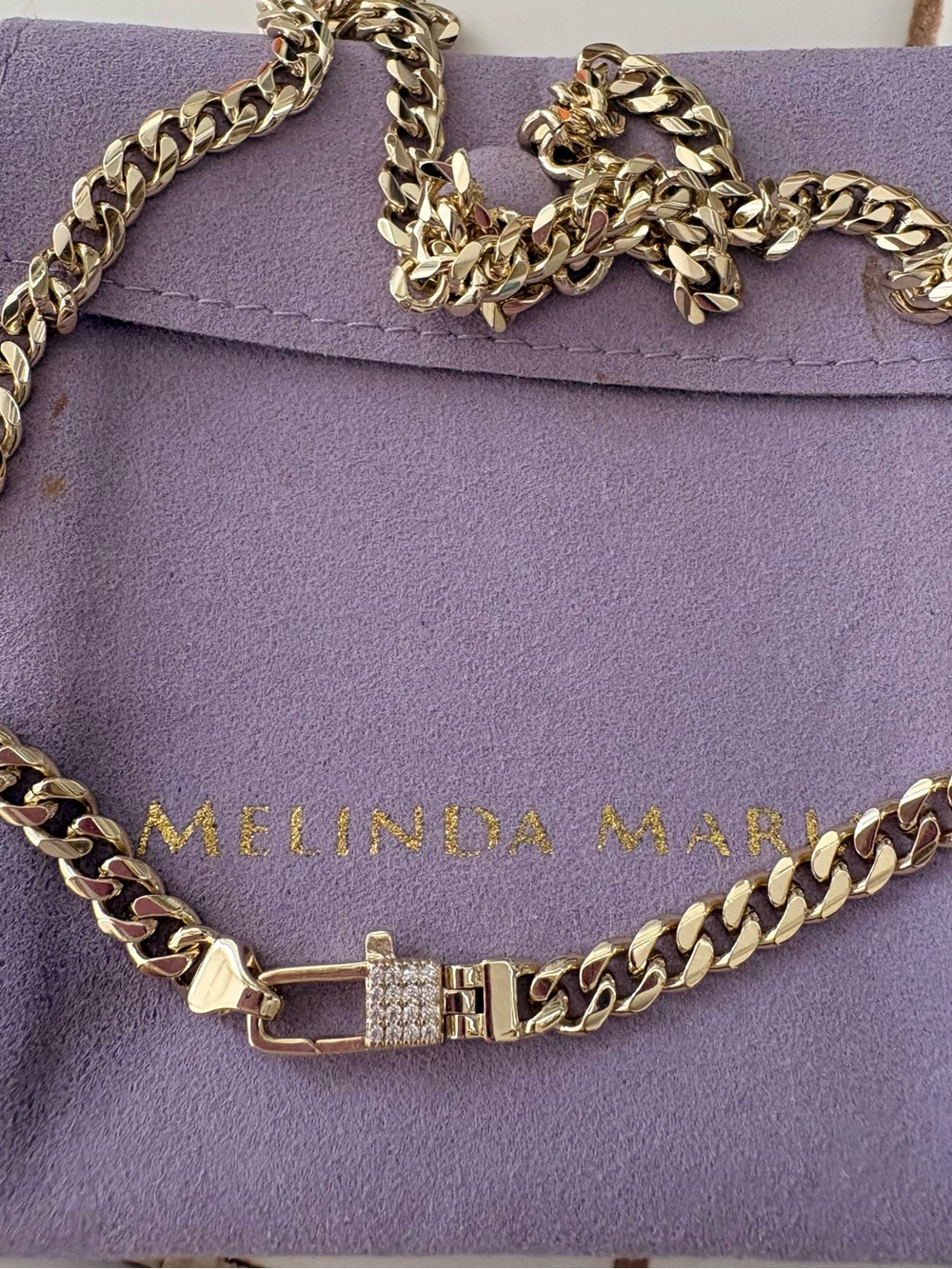 Melinda Maria Baby Julian Necklace NWOT 18 Inches